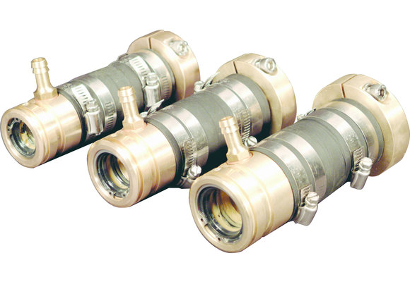 Allpa Bronzen  zwevend binnenlager met dubbele keerring  voor schroefas Ø35mm & koker Ø50mm