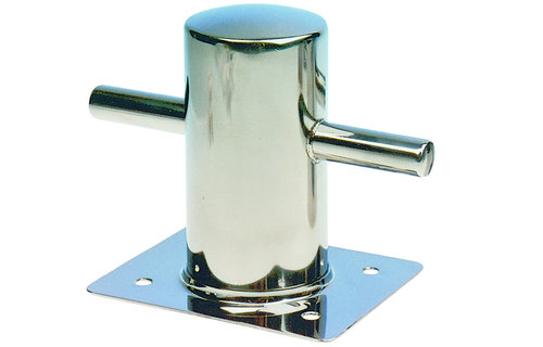 Allpa RVS Bolder met voetplaat  Ø70mm  120x150x145mm