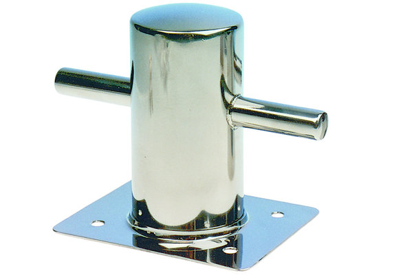 Allpa RVS Bolder met voetplaat  Ø70mm  120x150x145mm