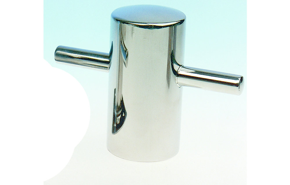 Allpa RVS Bolder lasmontage  Ø100mm  H=195mm  stok 2x75mm