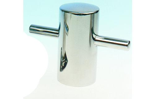Allpa RVS Bolder lasmontage  Ø100mm  H=195mm  stok 2x75mm