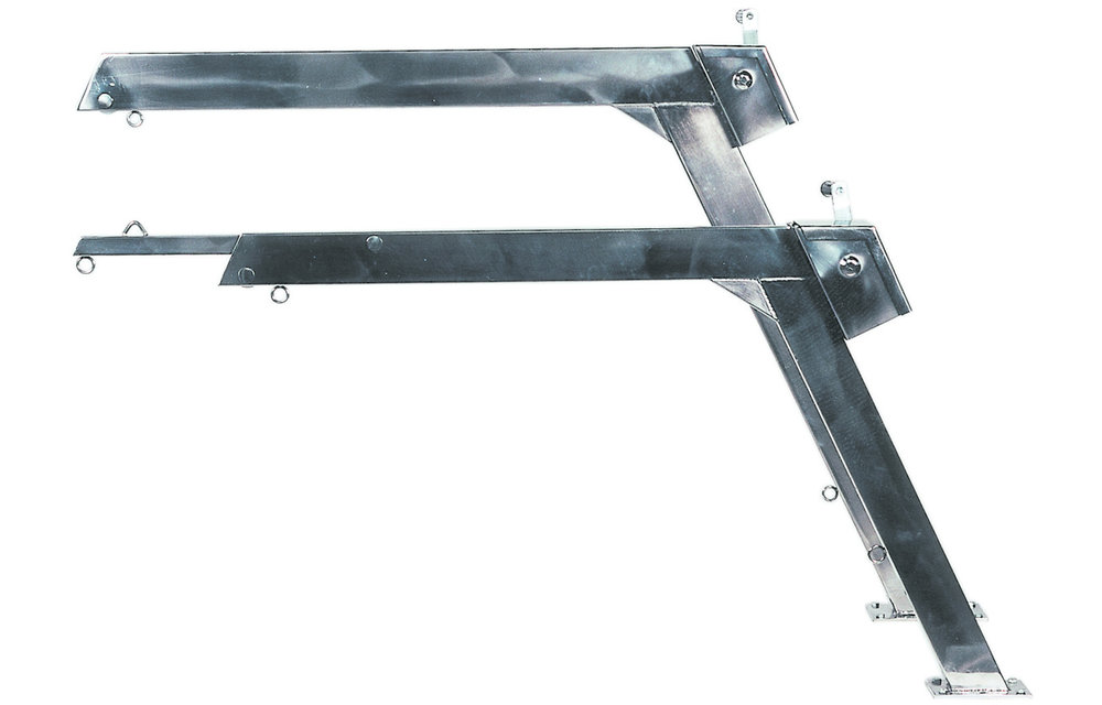 Allpa RVS Davit met touw blok en winch vaste uitvoering 200kg (prijs per stuk)