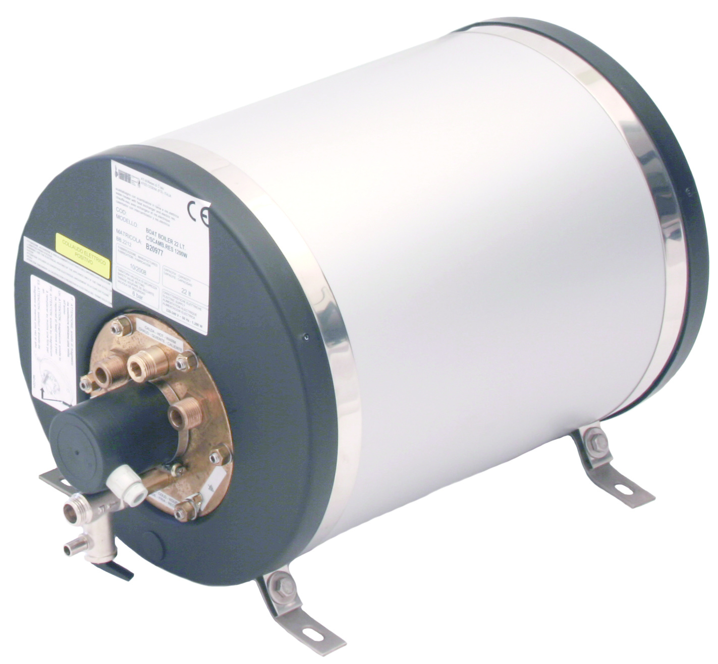 Allpa Aluminium scheepsboiler 500W / 22l rond model gewicht 14kg