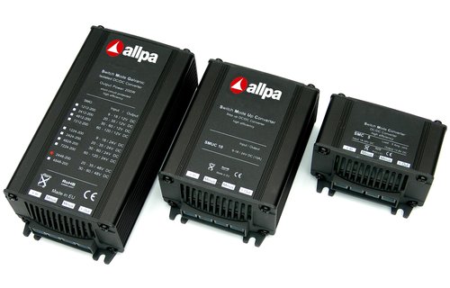 Allpa DC/DC Omvormer model SMUC-10 (step up)  9-18V --> 25V  10A  250W  126x88x49mm  ongeïsoleerd