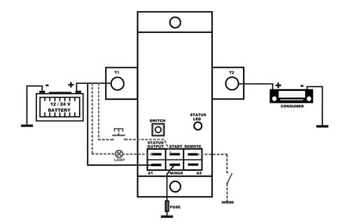 Allpa Battery Guard model BG-18  12 / 24V  max. belasting 18-25A  piekstroom 75A@12V