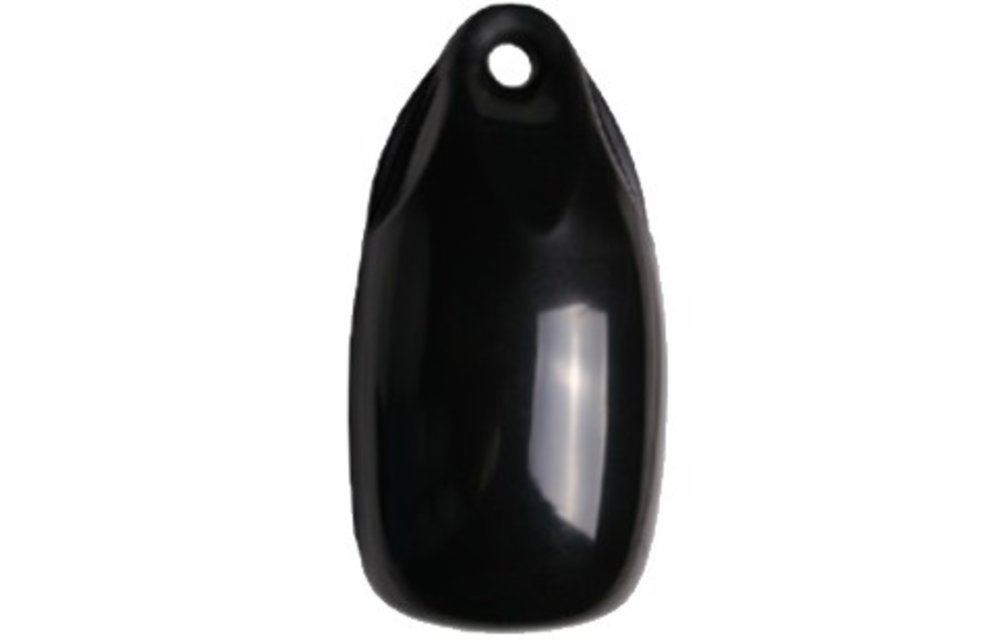 Allpa Fender druppelmodel Dumpy zwart Ø150mm L=300mm (maat 1) (opblaasbaar met kogelventiel)
