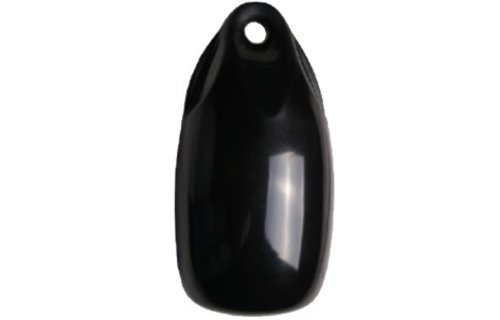 Allpa Fender druppelmodel Dumpy zwart Ø150mm  L=300mm   (maat 1) (opblaasbaar met kogelventiel)
