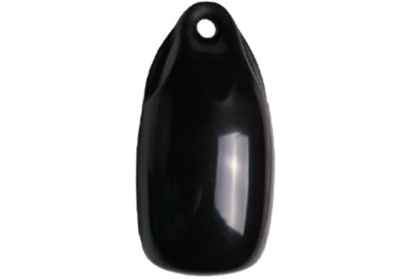 Allpa Fender druppelmodel Dumpy zwart Ø150mm  L=300mm   (maat 1) (opblaasbaar met kogelventiel)