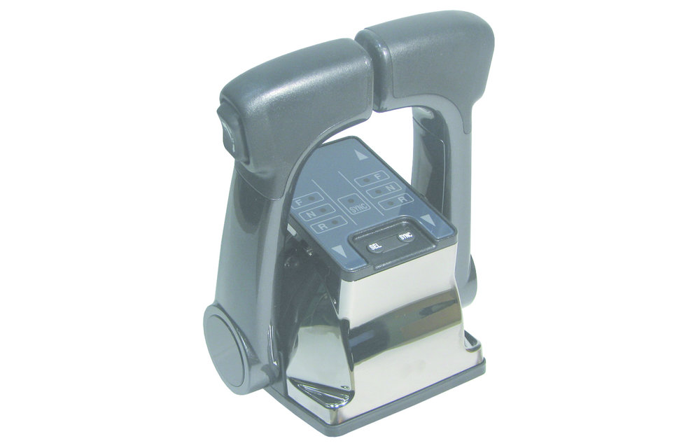 NHK MEC KE-4+ Eénhandel TWIN Motorbediening inboard stijl (SST) chrome (NM1053-00)