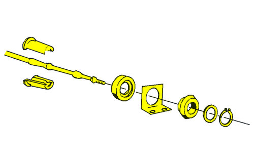 Allpa Anti-vibratiekit voor schakel/gaskabel