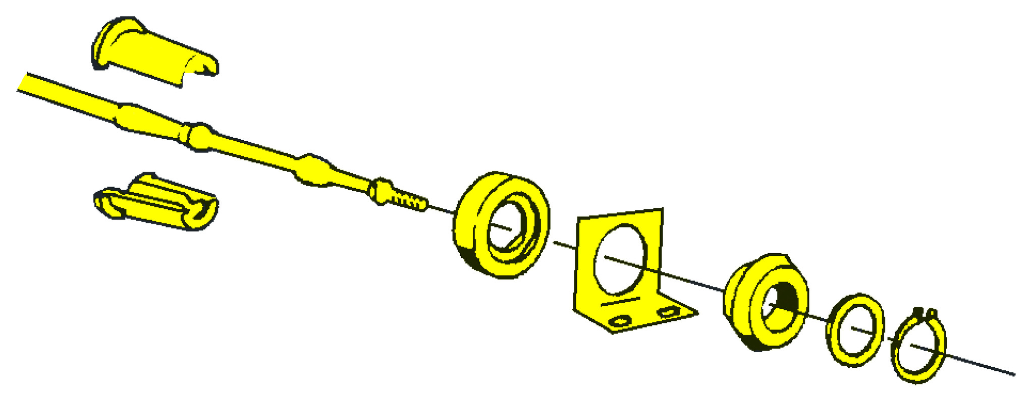 Allpa Anti-vibratiekit voor schakel/gaskabel