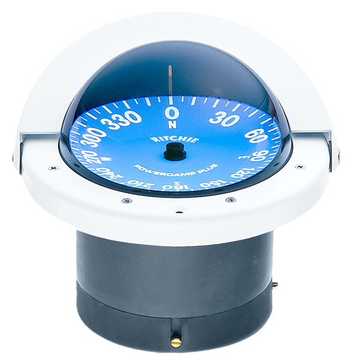 Ritchie Kompas model Supersport SS-2000W  12V  inbouwkompas  roos Ø114 3mm / 5º  wit