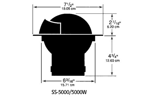 Ritchie Kompas model Supersport SS-2000W  12V  inbouwkompas  roos Ø114 3mm / 5º  wit