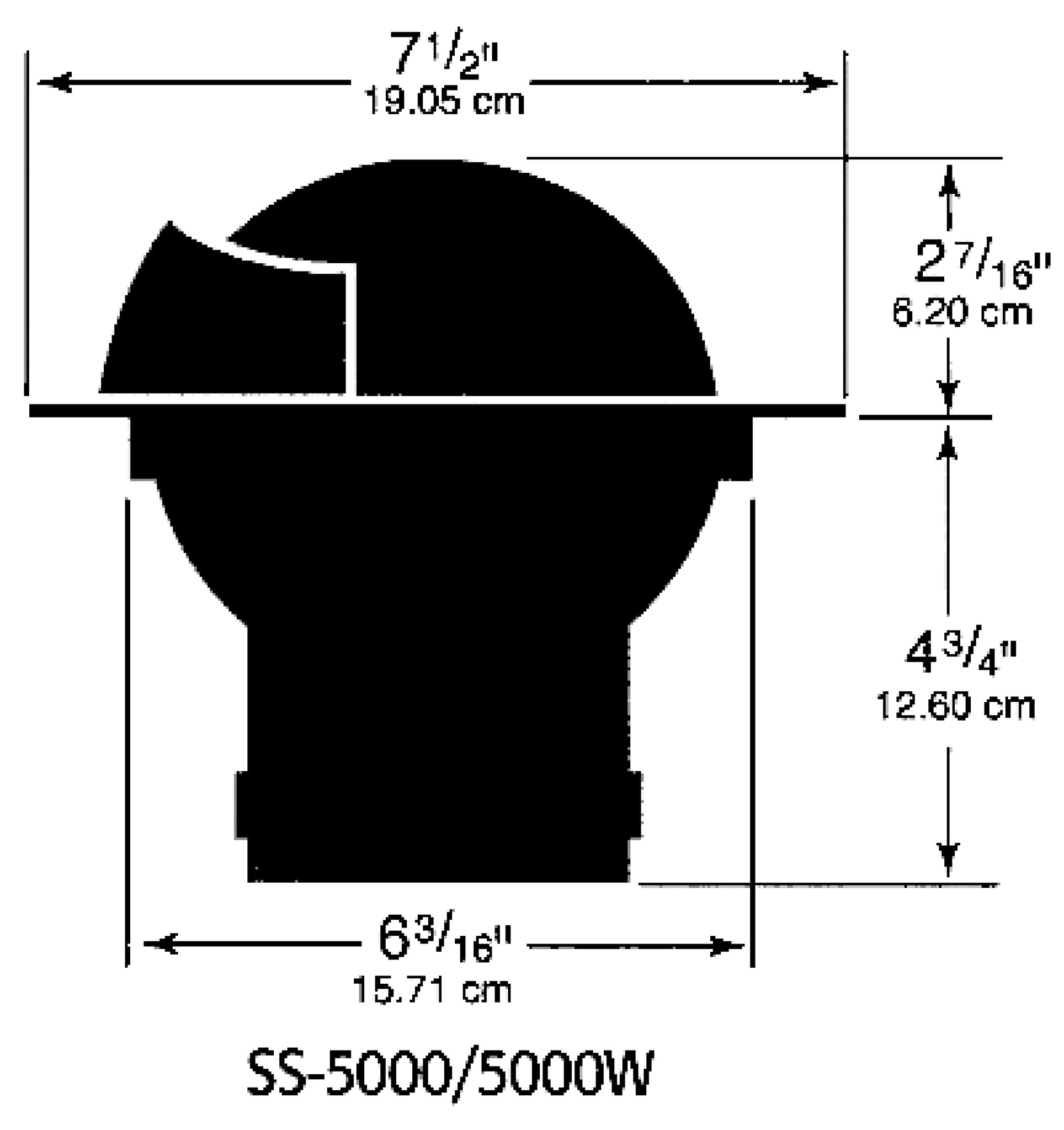 Ritchie Kompas model Supersport SS-2000W  12V  inbouwkompas  roos Ø114 3mm / 5º  wit