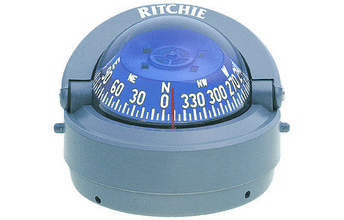 Ritchie Kompas model Explorer S-53G  12V  opbouwkompas  roos Ø69 9mm / 5º  grijs