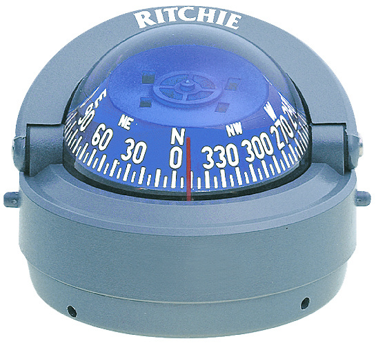 Ritchie Kompas model Explorer S-53G  12V  opbouwkompas  roos Ø69 9mm / 5º  grijs
