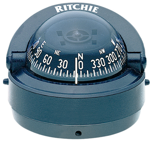 Ritchie Kompas model Explorer S-53G  12V  opbouwkompas  roos Ø69 9mm / 5º  grijs