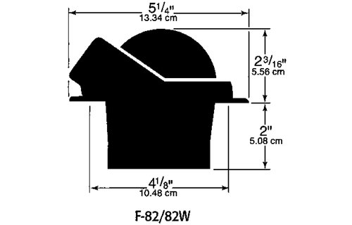Ritchie Kompas model Voyager F-82W  12V  inbouwkompas  roos Ø76 2mm / 5º  wit