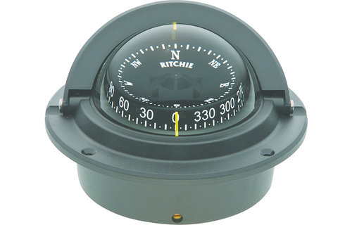 Ritchie Kompas model Voyager F-83W  12V  inbouwkompas  roos Ø76 2mm / 5º  wit