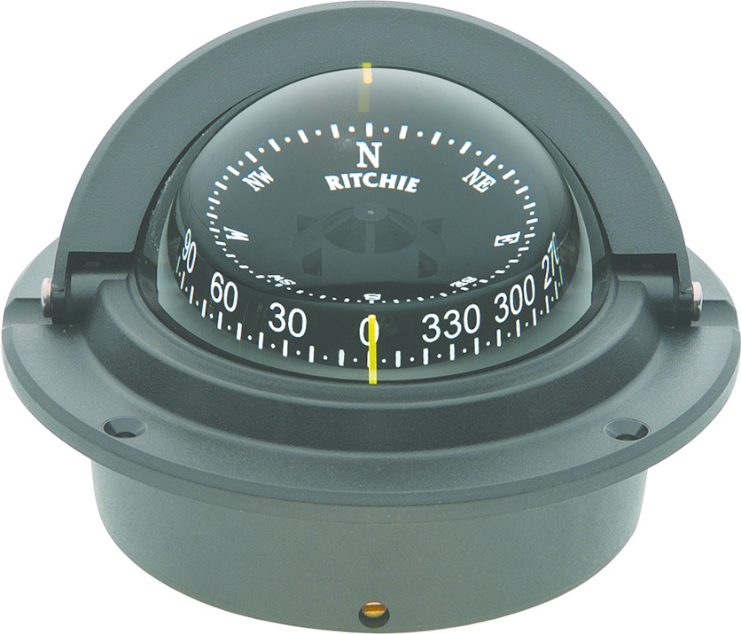 Ritchie Kompas model Voyager F-83W  12V  inbouwkompas  roos Ø76 2mm / 5º  wit