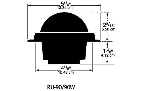 Ritchie Kompas model Tactician XP-98W  opbouwkompas  roos Ø76 2mm / 5º  wit