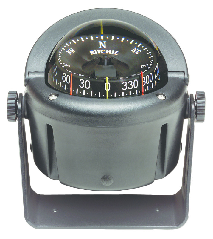 Ritchie Kompas model Helmsman HB-741 12V beugelkompas roos Ø93 5mm / 5º zwart