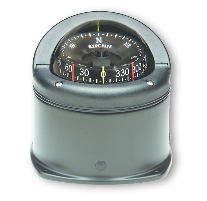 Ritchie Kompas model Helmsman HF-742 12V inbouwkompas roos Ø95mm / 5º zwart