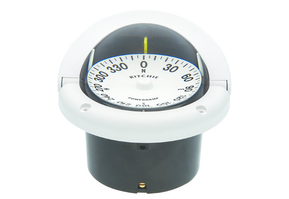Ritchie Kompas model Helmsman  HF-743  12V  inbouwkompas  roos Ø95mm / 5º  zwart