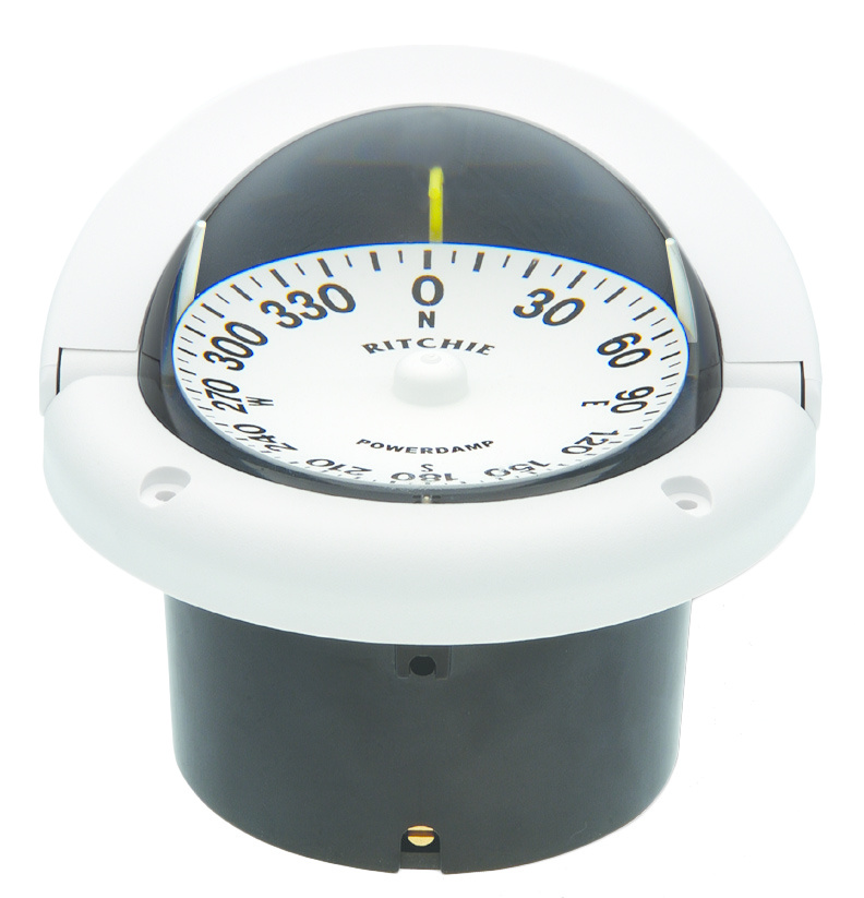 Ritchie Kompas model Helmsman HF-743 12V inbouwkompas roos Ø95mm / 5º zwart