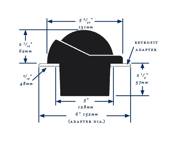 Ritchie Kompas model Helmsman HF-743 12V inbouwkompas roos Ø95mm / 5º zwart