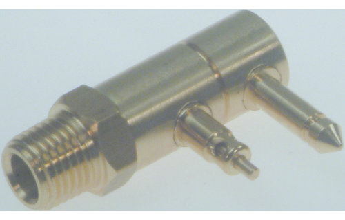 Sierra Brandstoffitting  90°  1/4 NPT & 3/8 slang