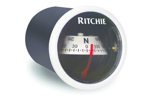 Ritchie Kompas model Ritchie Sport X-21BU dashboardkompas 12V roos Ø50 8mm / 5º blauwe bezel