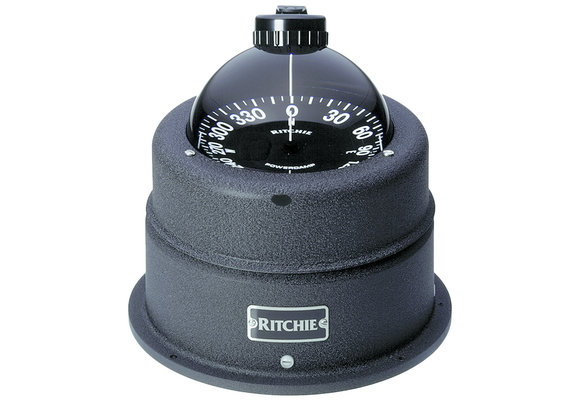 Ritchie kompas model Globemaster C-453  12/24/32V  opbouwkompas  roos Ø127mm / 2 of 5º  chrome