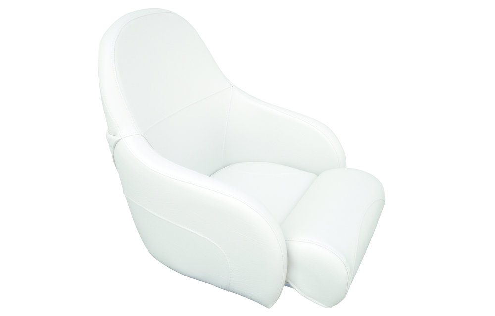 Allpa Stuurstoel model Naxus Flip Up wit (slide plate nodig)