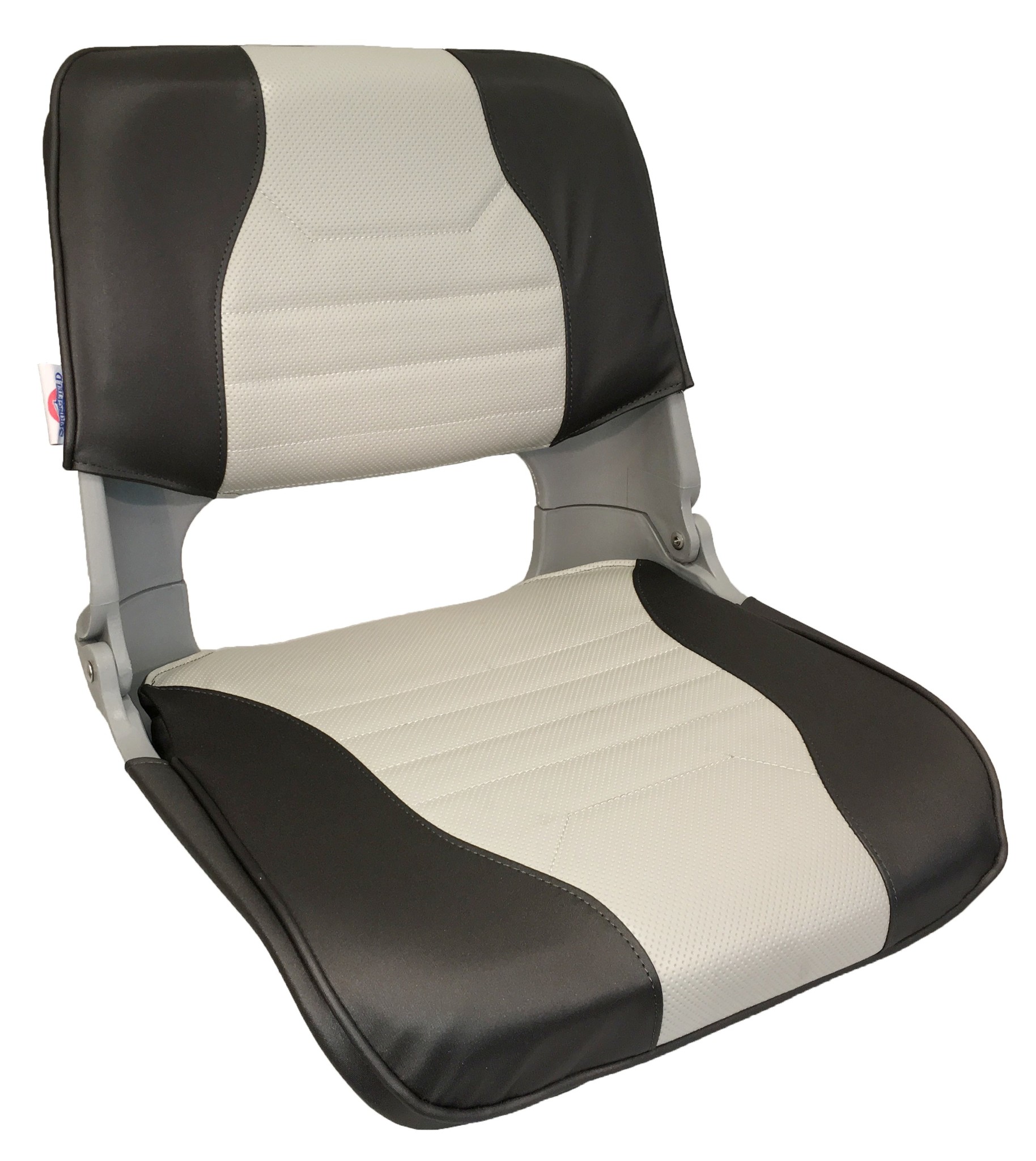 Allpa Klapstoel Skipper deluxe grijs met bijpassende grijs/antraciete kussenset