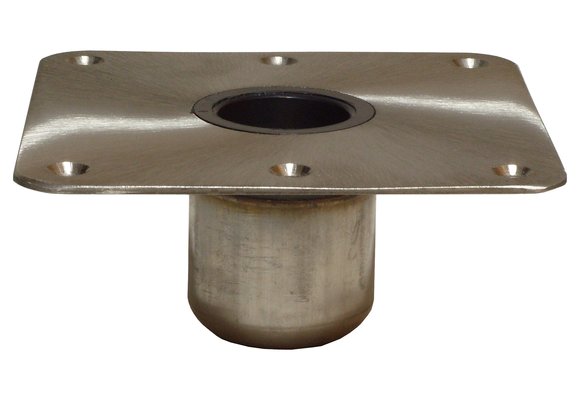 Allpa Spring-Lock serie  RVS voet 7x7 (178x178mm)  satin afgewerkt