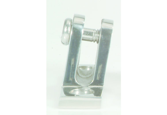 Allpa RVS Buiskap beslag zijmontage  voetplaat 51x22 25mm  schroefmaat Ø6 3mm