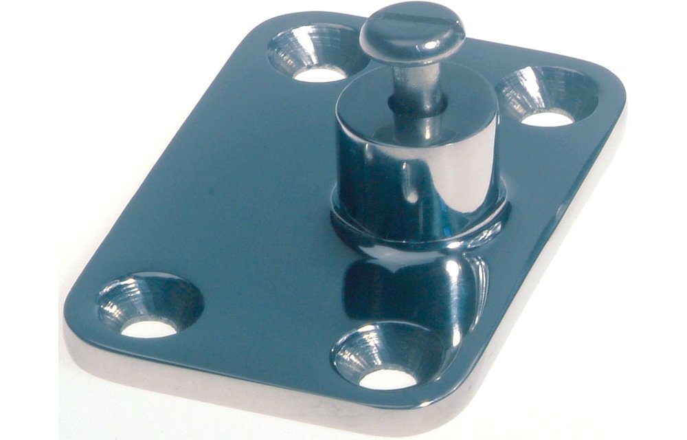 Allpa RVS Railingeindstuk 60°  Ø22 25mm  H=37mm