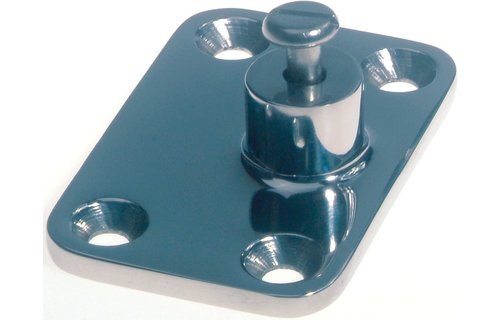 Allpa RVS Railingeindstuk 60°  Ø22 25mm  H=37mm
