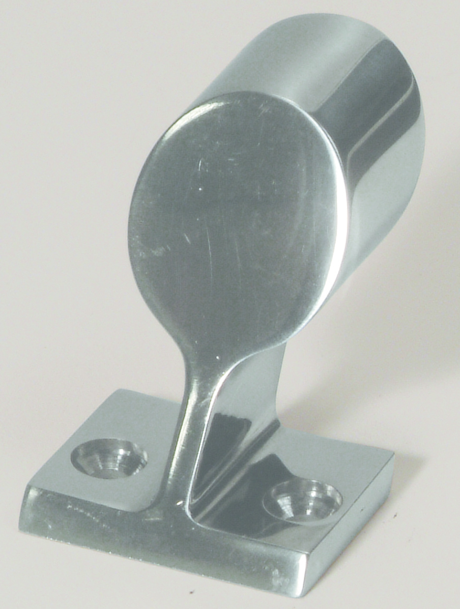 Allpa RVS Railinghouder 60°  Ø22 25mm  H=49mm