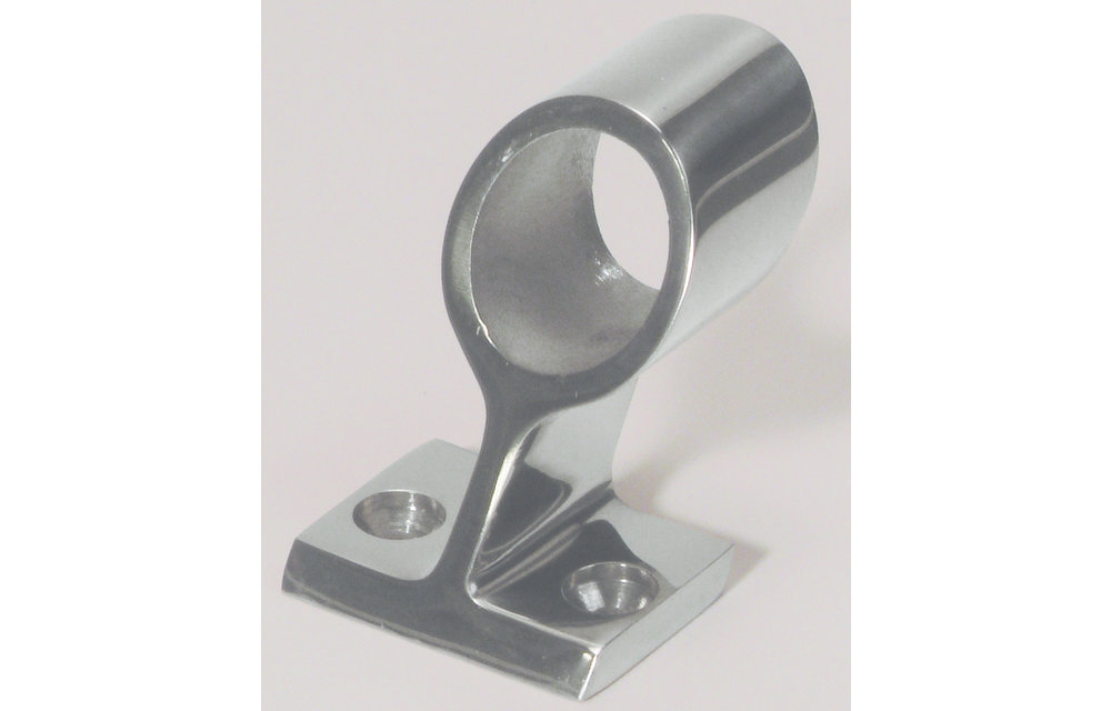 Allpa RVS Railingeindstuk 120°  Ø22 25mm  H=49mm