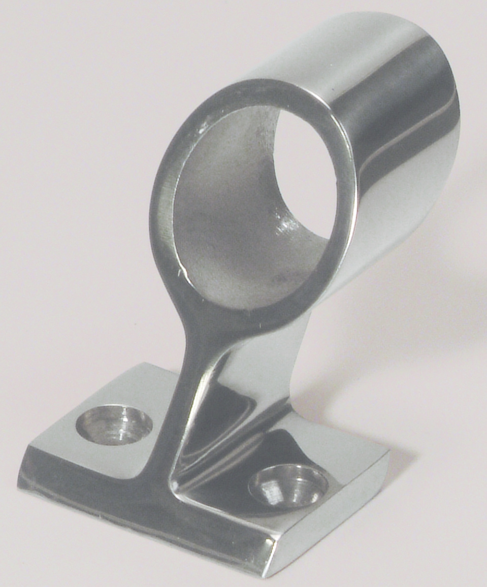 Allpa RVS Railingeindstuk 120°  Ø22 25mm  H=49mm