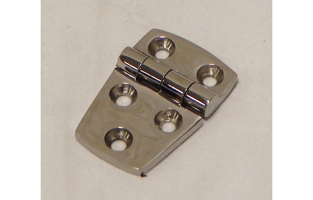 Allpa RVS gegoten scharnier 76x38mm H=5mm scharnierpen Ø9mm