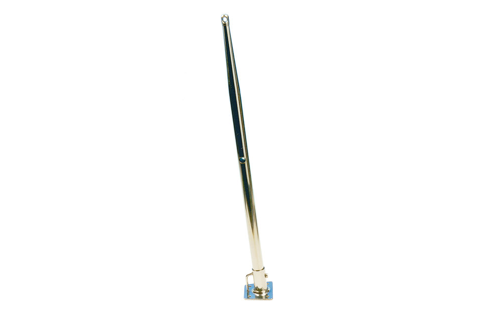Allpa RVS scepter Ø25mm H=610mm 2-gats (305/610mm)