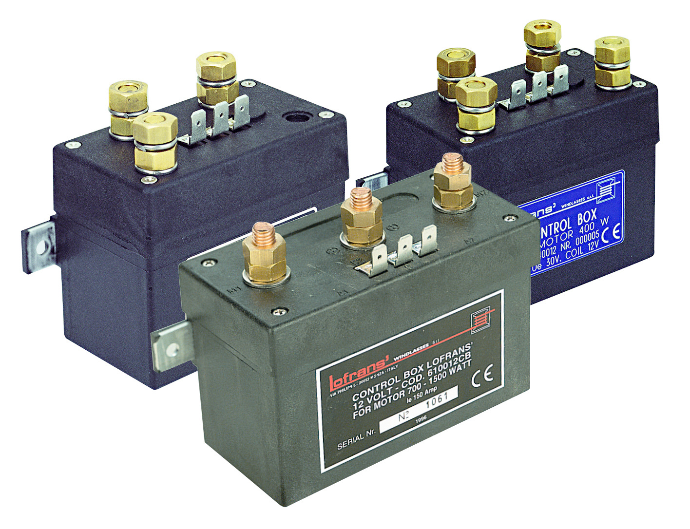 Lofrans Relaisbox 24V/150A  500-1700W  3-polig  waterdicht