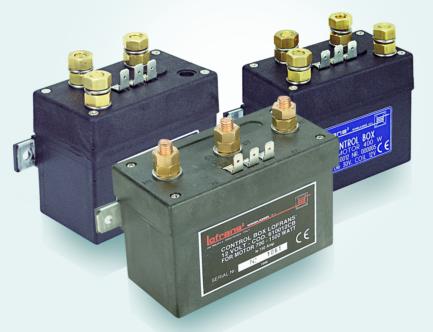 Lofrans Relaisbox 24V/150A  500-1700W  3-polig  waterdicht