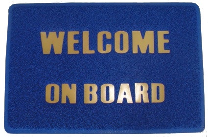 Allpa Voetmat Welcome on Board afm. 600x320mm PVC