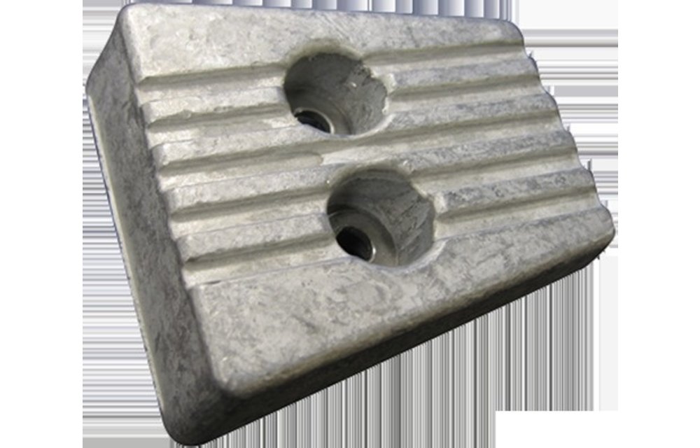 Allpa Zinkanode Volvo Penta sterndrive transom shield for SXA / DPS (OEM 3841427)