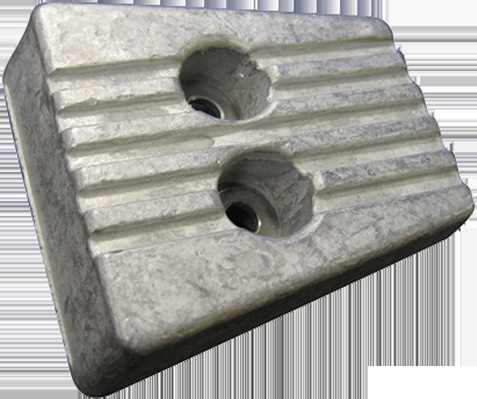 Allpa Zinkanode Volvo Penta sterndrive transom shield for SXA / DPS (OEM 3841427)