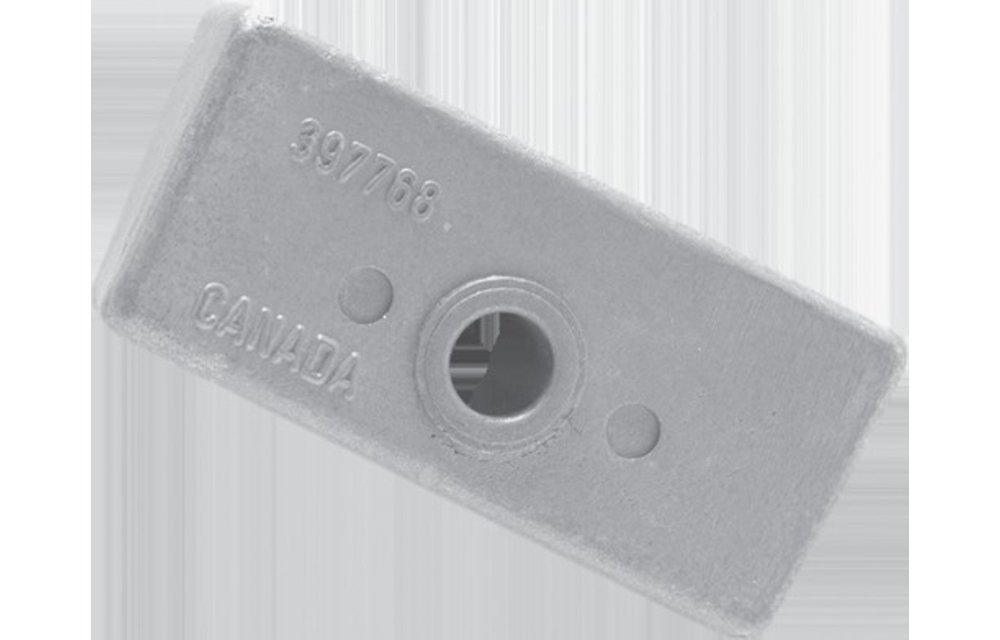 Allpa Zinkanode OMC / Johnson / Evinrude Block (OEM 398331)